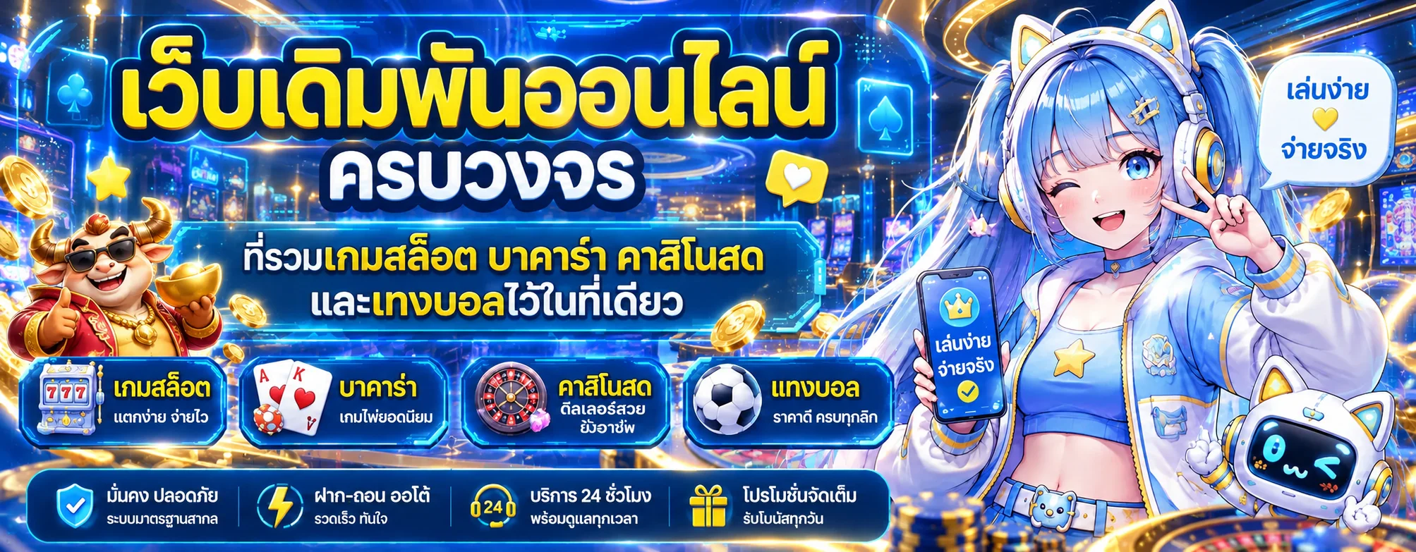 สล็อตออนไลน์ Fullbetth พร้อมเกมคาสิโนครบหมวด